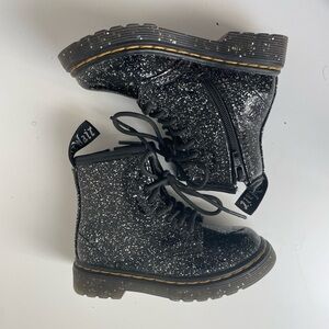 Dr. Martens 1460 Toddler Glitter Combat Boots 7C